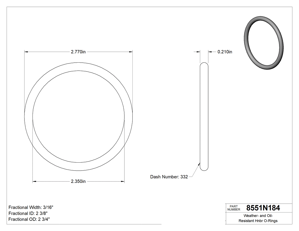 Technical drawing - 8551N184